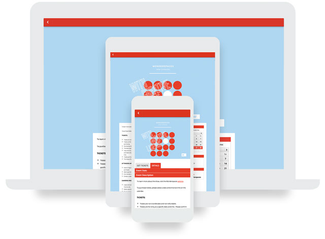 Responsive Event Pages